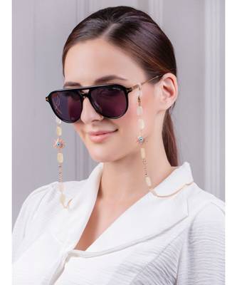 Exuberant Rose Pink and Yellow Multipurpose Mask Chain 2