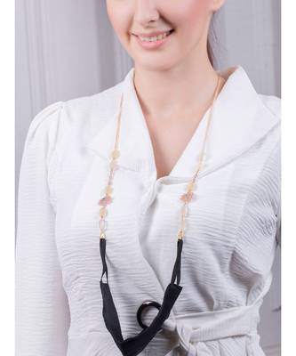 Exuberant Rose Pink and Yellow Multipurpose Mask Chain 4