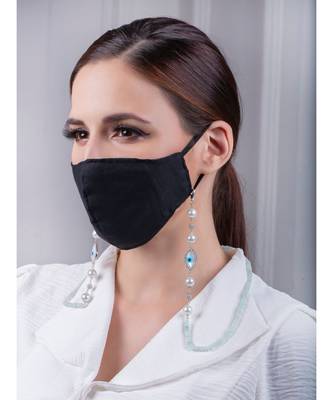 Luscious Blue and White Multipurpose Mask Chain 1