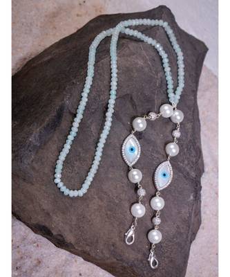 Luscious Blue and White Multipurpose Mask Chain 3
