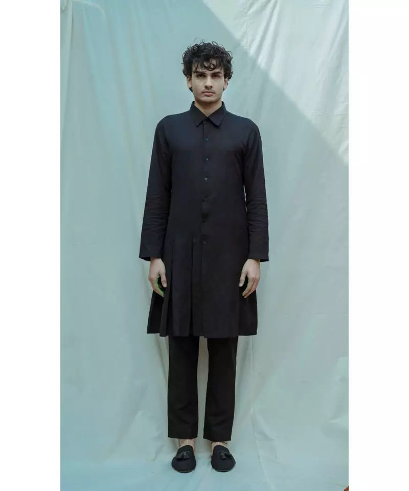 Black kurta and pants