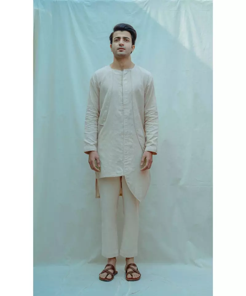 Beige kurta and pants