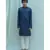Royal Blue Kurta and white pants