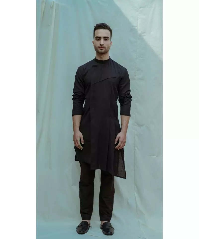 Black kurta and pants