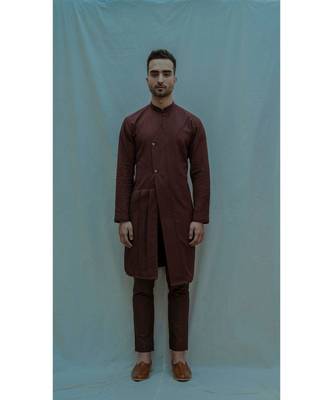 Brown Warrior Kurta Set And Pants 1