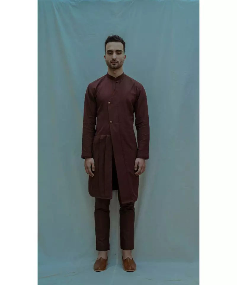 Brown Kurta and Pants