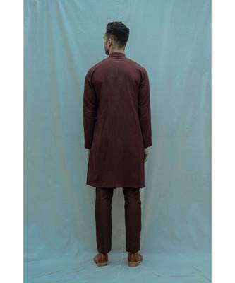 Brown Warrior Kurta Set And Pants 2