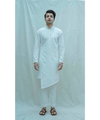 White Angarakha Kurta And Pants 1