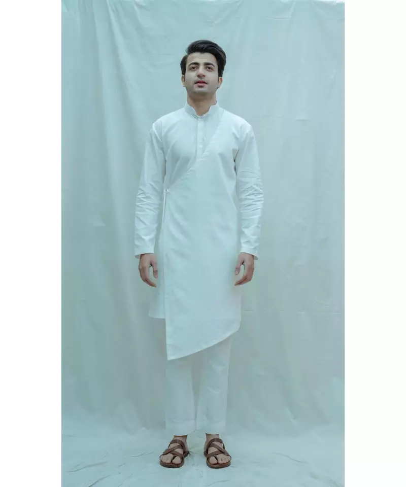 White kurta and pants