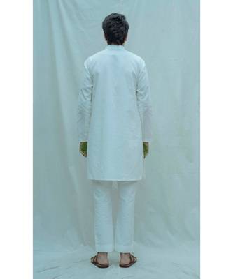White Angarakha Kurta And Pants 2