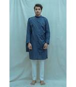 Royal Blue Kurta And White Pants