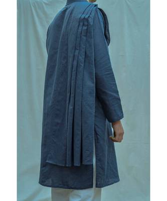 Royal Blue Kurta And White Pants 4