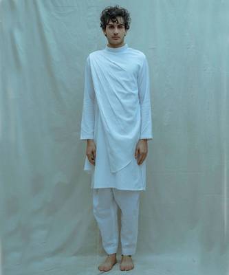 White Kurta And Pants 1