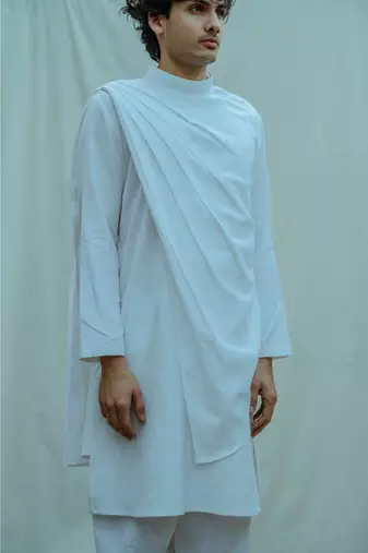 White Kurta And Pants