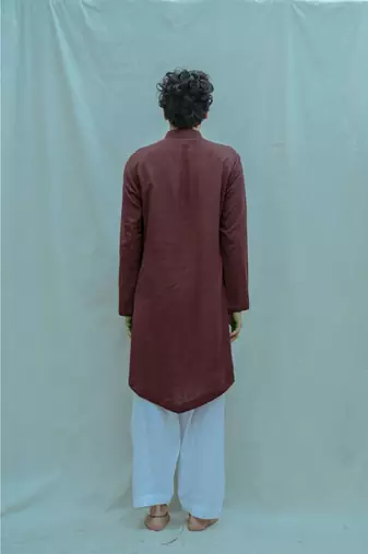 Brown Kurta and Patiala Salwar