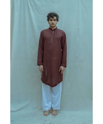 Brown Kurta and Patiala Salwar 1