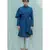 Royal Blue Kurta and white pants