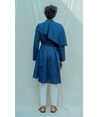 Royal Blue Kurta And White Pants 2
