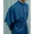 Royal Blue Kurta and white pants