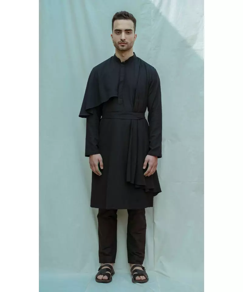 Black kurta and pants