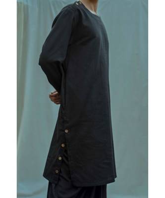 Black Kurta And Black Dhoti 3