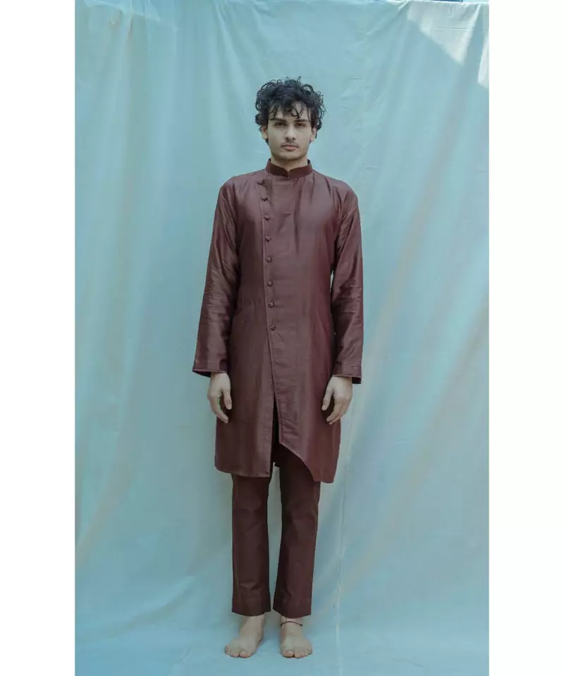 Brown Kurta and Pants