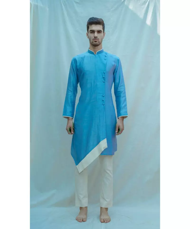 Sea Blue kurta and pants
