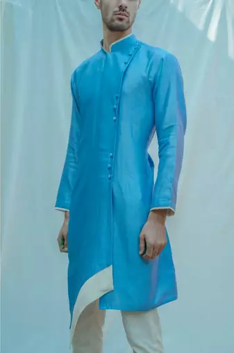 Sea Blue kurta and pants