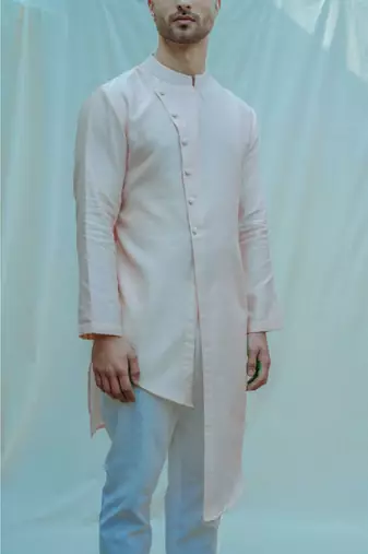 Peach Kurta And Pants