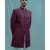 Wine color  Achkan with White kurta and white pants