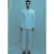 Of white Bandgala suit with matching pants and off white band collar shirt