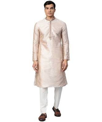 Beige Cotton  men kurta 1