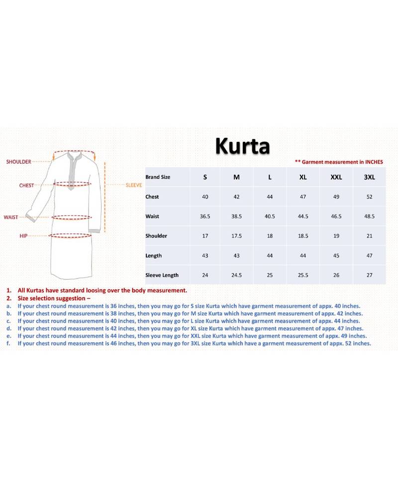 Beige Cotton  men kurta