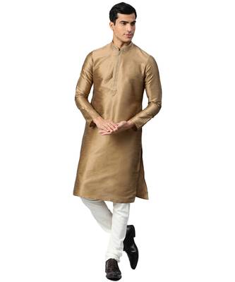 Brown Silk  men kurta 1