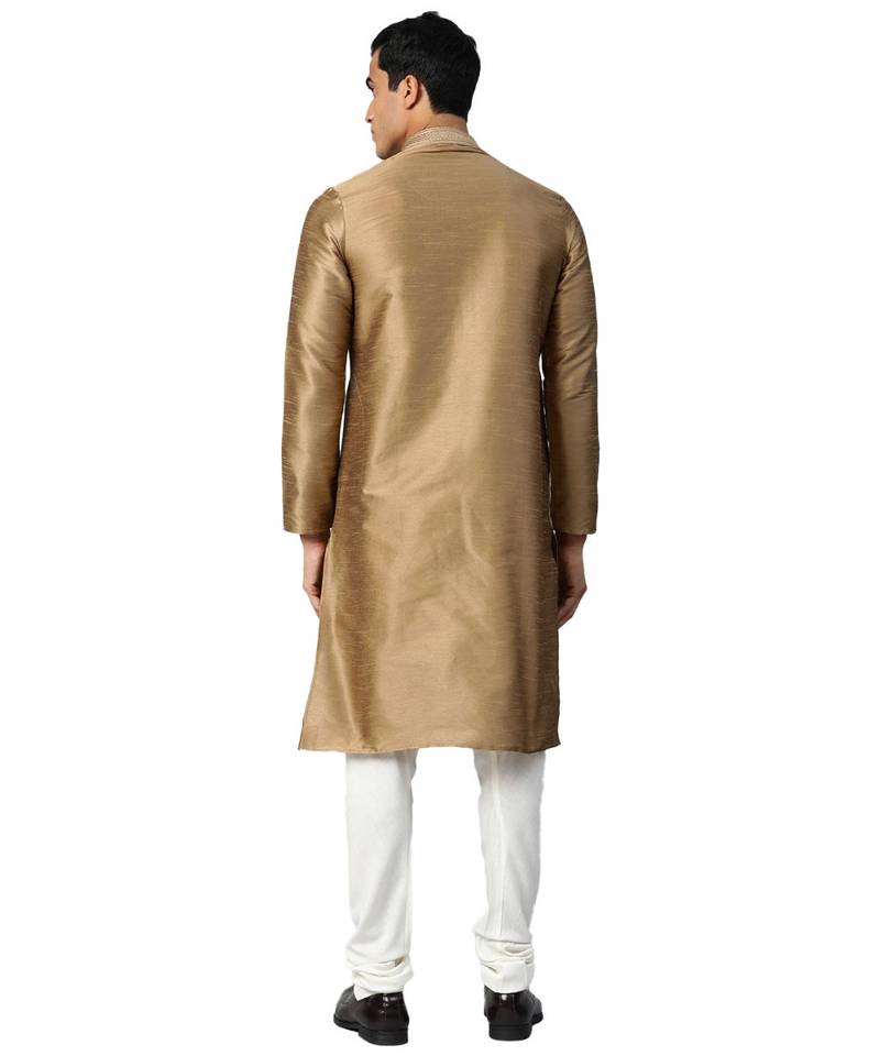 Brown Silk  men kurta