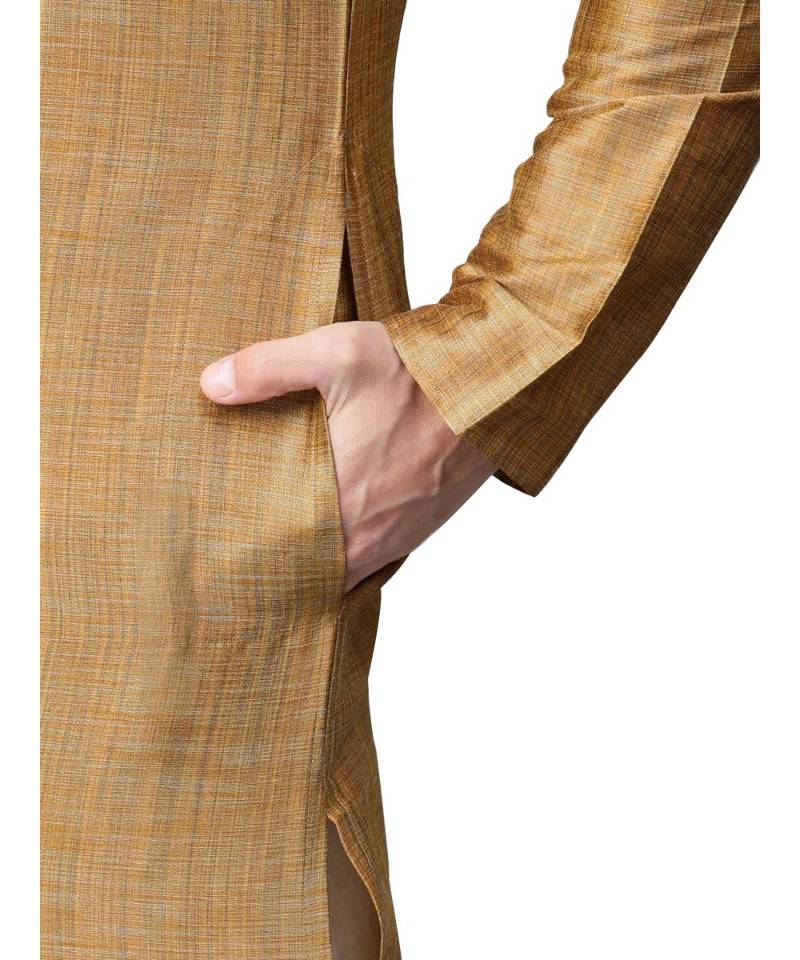 Brown Silk  men kurta