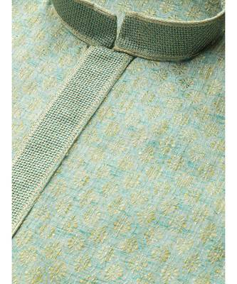 Green Silk  men kurta 2