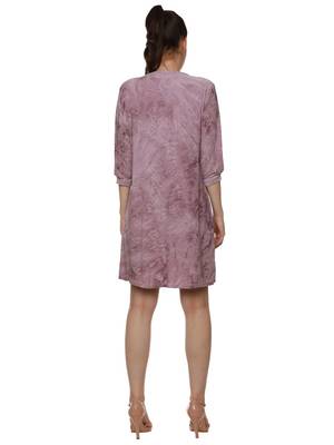Purple woven polyester short-dresses 2