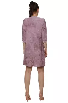 Purple woven polyester short-dresses