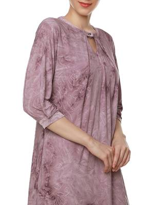 Purple woven polyester short-dresses 5