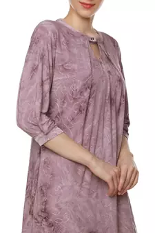 Purple woven polyester short-dresses