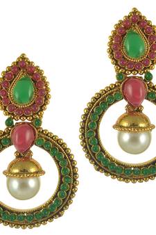 Multicolor Pearl danglers-drops