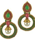 Multicolor Pearl danglers-drops