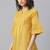 Janasya Mustard embroidered cotton cotton tops