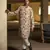 Printed Silk Kurta with Cotton Silk Churidar for Men