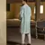 Printed Silk Kurta with Cotton Silk Churidar for Men