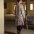 Printed Silk Kurta with Cotton Silk Churidar for Men