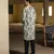 Printed Silk Kurta with Cotton Silk Churidar for Men