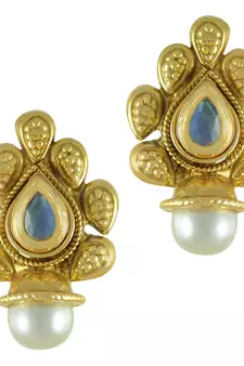 Blue Pearl studs