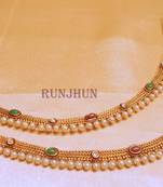 Pearl Polki Gold Plated Royal  Payal